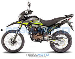 Мотоцикл Regulmoto Tour Enduro (c баланс. вал., 6 скоростей) ПТС (черный/зеленый)