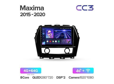 Магнитола Teyes CC3 4-64 Nissan Maxima A36 2015-2020 10.2"