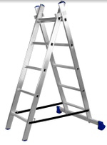 Лестница алюмин.  2секц*  5ступеней (1,46м-2,05м) / Smarty