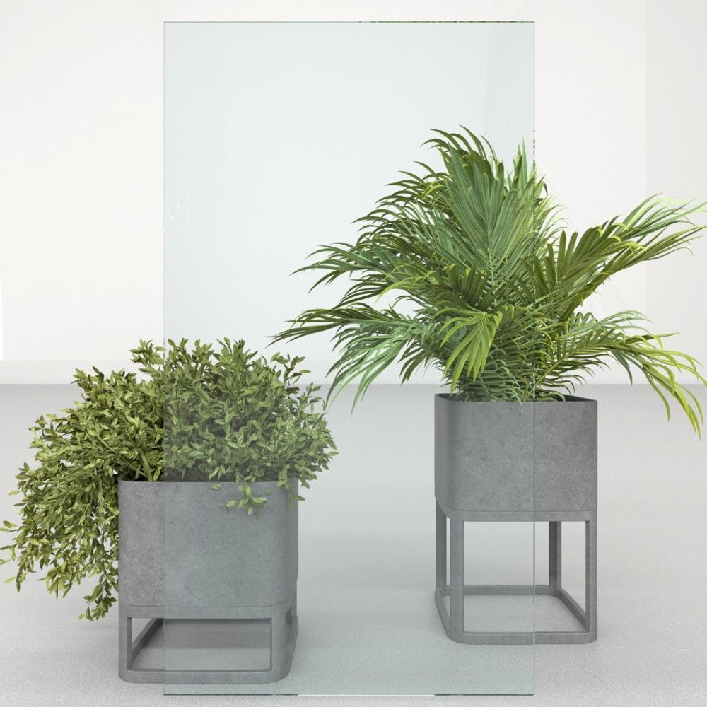 Душевая ширма DIONRIA (90х90) прозрачное стекло, профиль черный