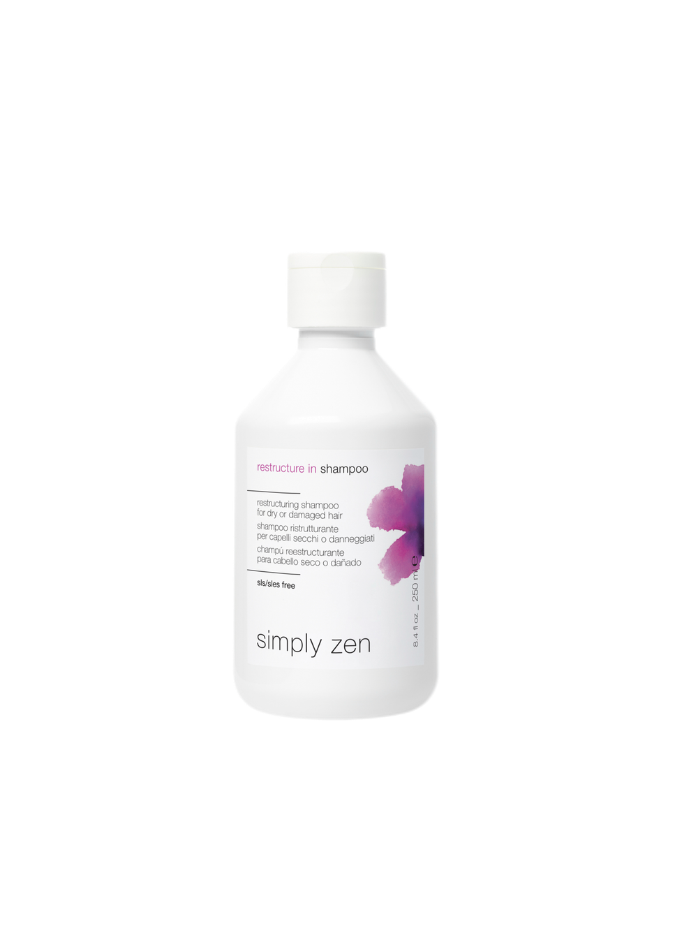 Simply Zen restructure in shampoo восстанавливающий шампунь для сухих и поврежденных волос 250мл