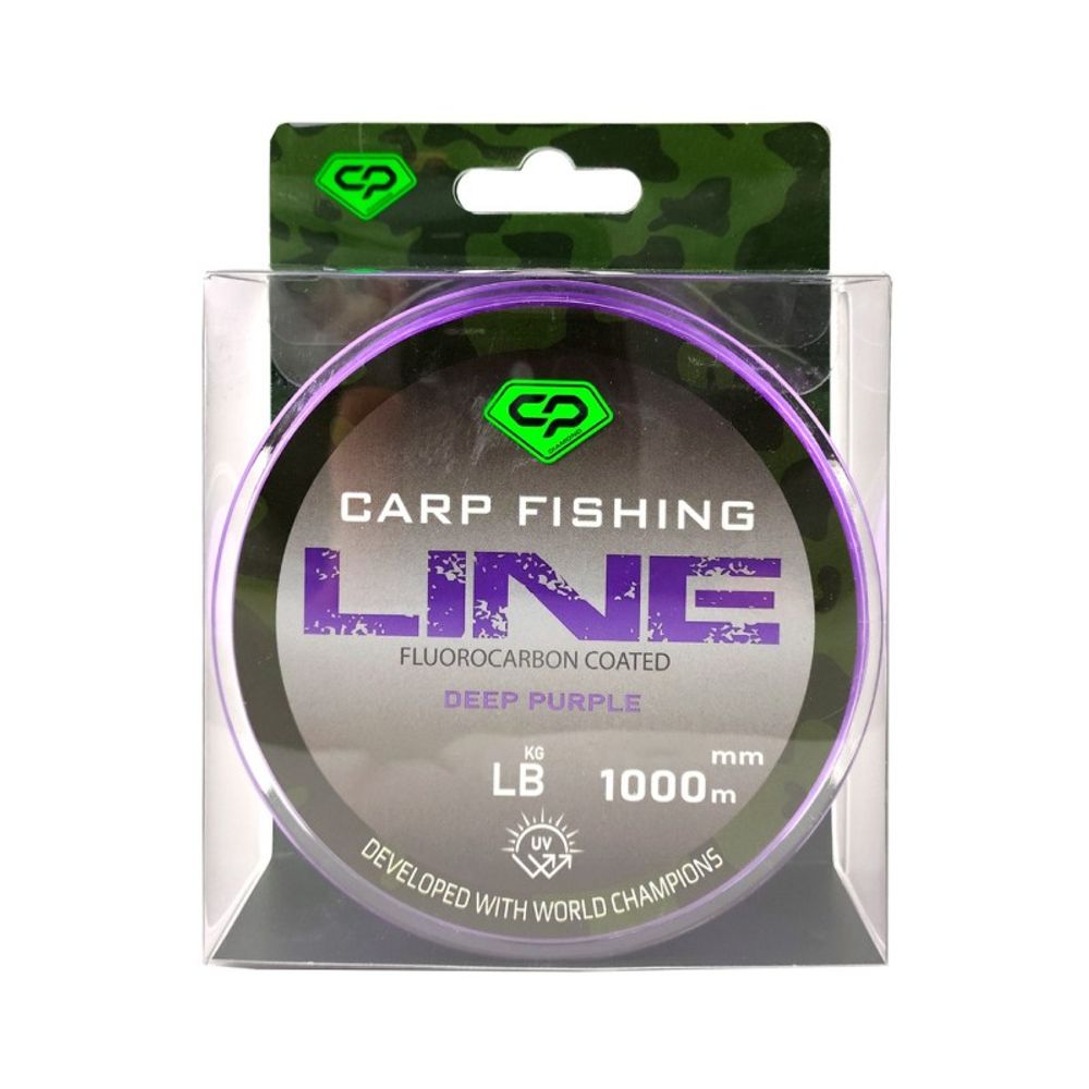 CARP PRO Леска Fluorocarbon Coated Deep Purple 1000м 0,405мм