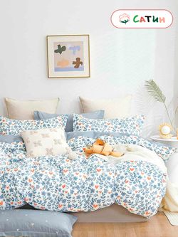 Наволочка комплект 2шт сатин Milky Garden "Marne" 50x70 см на молнии