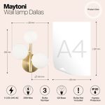 Настенный светильник (бра) Maytoni MOD545WL-03BS