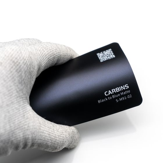 Пленка черный мат сатин хамелеон синий Black to Blue Matte Carbins