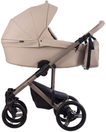 Детская коляска Bebetto Magnum Light Pro 2 в 1 01 св.бежевая кожа/бежевая рама