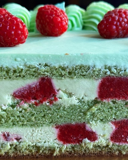 Торт Фисташка-малина