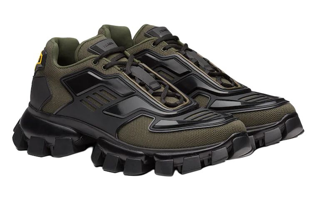 PRADA Cloudbust Thunder Low top Casual Shoes Men"s Army Green
