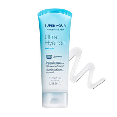 Missha Super Aqua Peeling Gel пилинг-скатка с гиалуроновой кислотой