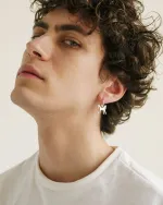 Моносерьга-кликер Basic S с подвеской Puoli