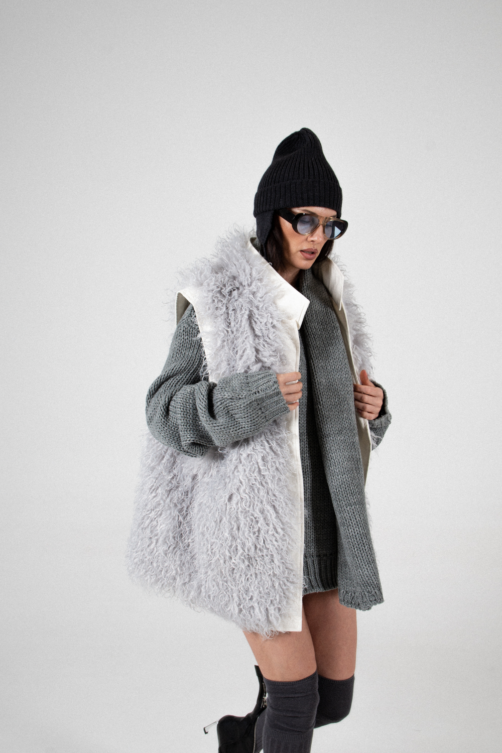 Жилет с мехом RIKKY