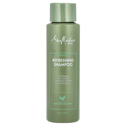 SheaMoisture, Для мужчин, освежающий шампунь, ветивер и нероли, 444 мл (15 жидк. унц.)
