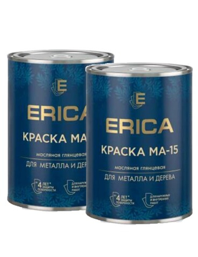 Краска МА-15 Erica, бирюзовая 0,8 кг 2 шт.