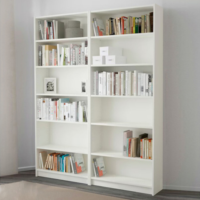 Стеллаж Билли 03 Белый Фасадный 0101 160*28*202 см, Белый   Фиеста