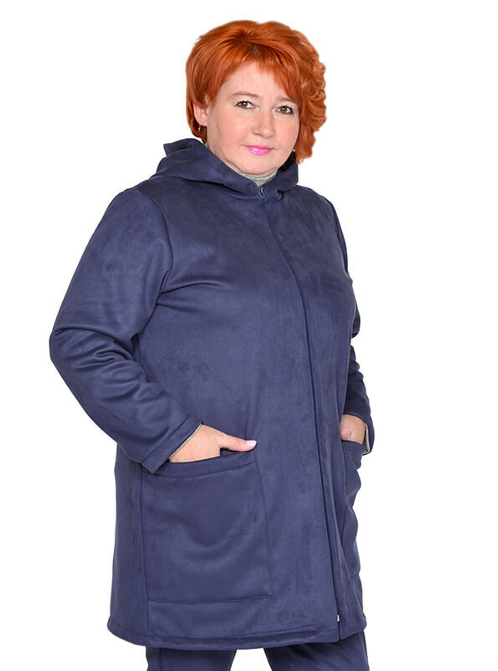 Куртка из экозамши на флисе Эра