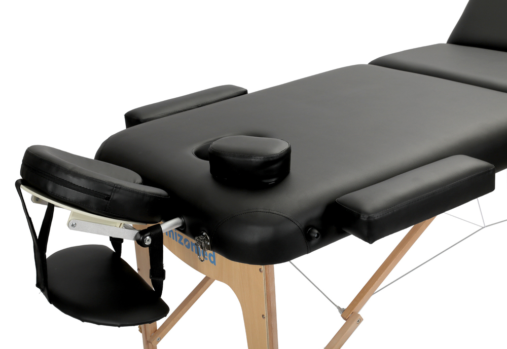 Массажный складной стол Mizomed Premium 3 черный