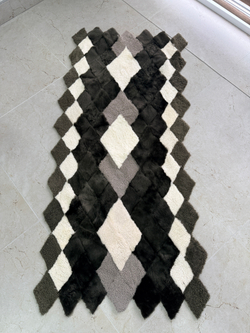 Меховой Коврик прикроватный накидка на кресло из овчины