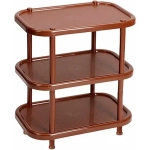 Полка овальная (3 секции) Коричневый 0,582,307х0,492м