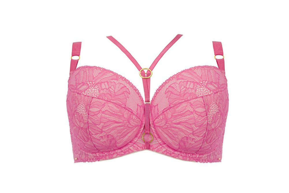Бюстгальтер Aruba с шитыми чашечками на косточках (Размер: 75F) (Цвет: ярко-розовый)