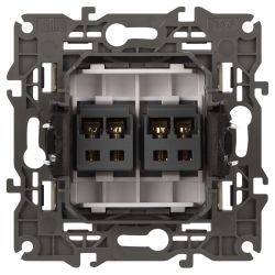 Розетка ЭРА Elegance 14-3112-02 аудио двойная IP20 слоновая кость