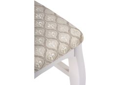 Деревянный стул Киприан белый / бежевый