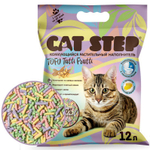 Наполнитель комкующийся растительный CAT STEP Tofu Tutti Frutti, 12 л