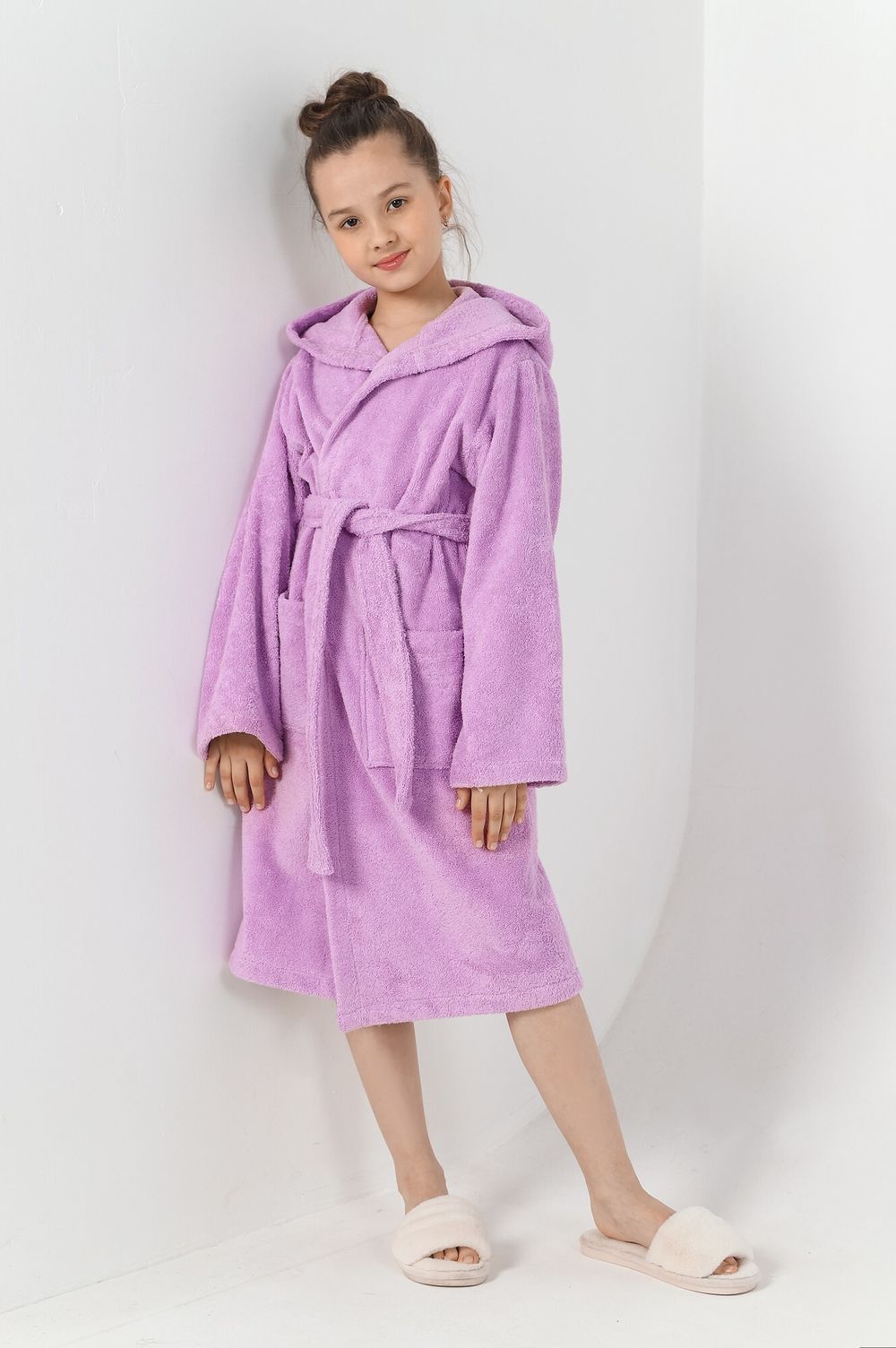 Халат для девочки Комфорт-1 Виотекс ЛИЛОВЫЙ