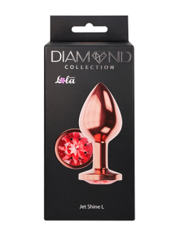 Анальная Пробка Diamond Ruby Shine L Розовое Золото 4024-02lola