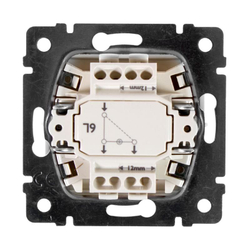 78 4310 Выключатель 1 клавишный с подсветкой слоновая кость 10шт