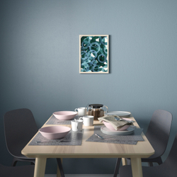 IKEA BILD  (ИКЕА БИЛД)  -  Плакат, синие кольца, 30x40 см