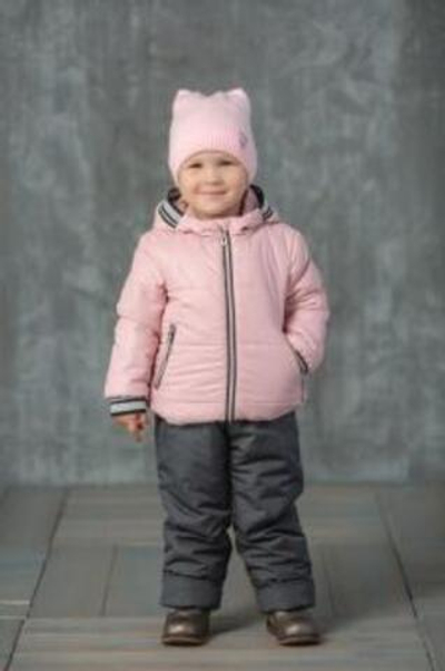 Комплект для девочки Марго р-р 116 пудра/серый