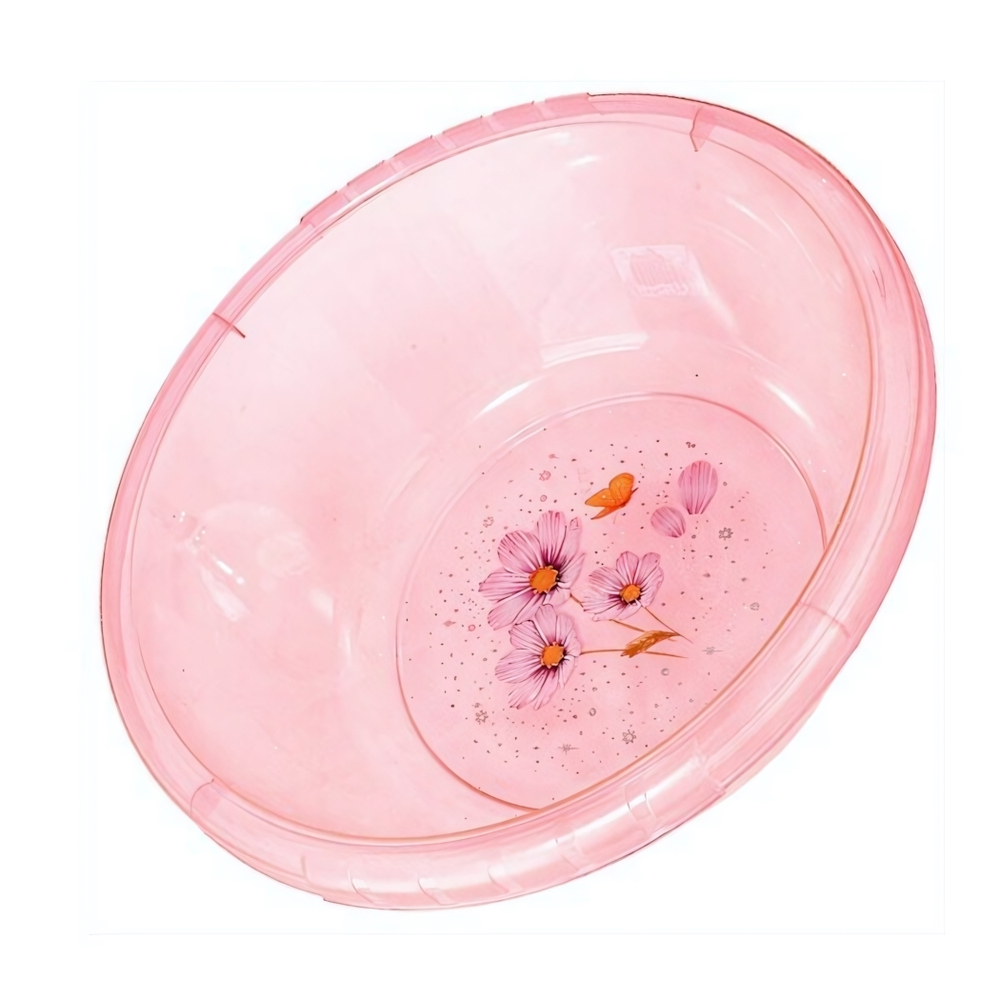 Миска круглая №4 прозрачная с рисунком 6,4 л (Д325мм*В125мм) РП-134пр