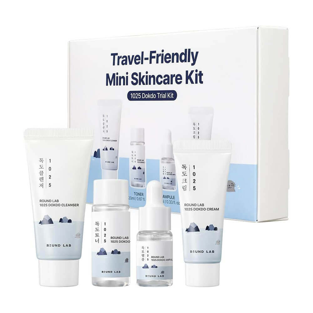 Набор миниатюр с морской водой ROUND LAB Travel-Friendly Mini Skincare Kit 1025 Dokdo