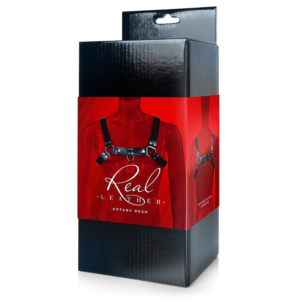 Брутальная мужская портупея-сбруя (Цвет: черный)