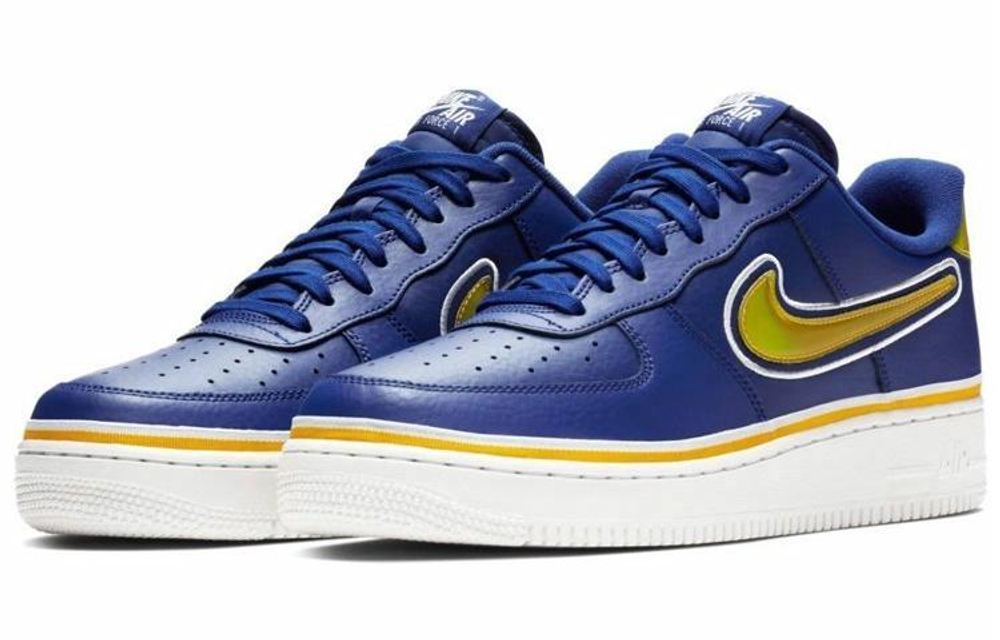 Кроссовки Nike Air Force 1 Sport Nba Deep Royal University Gold