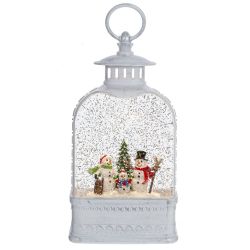 GAEM Изделие декоративное "Фонарь" (подсвет, вьюга, 3хАА н/п), L13 W7 H28 см
