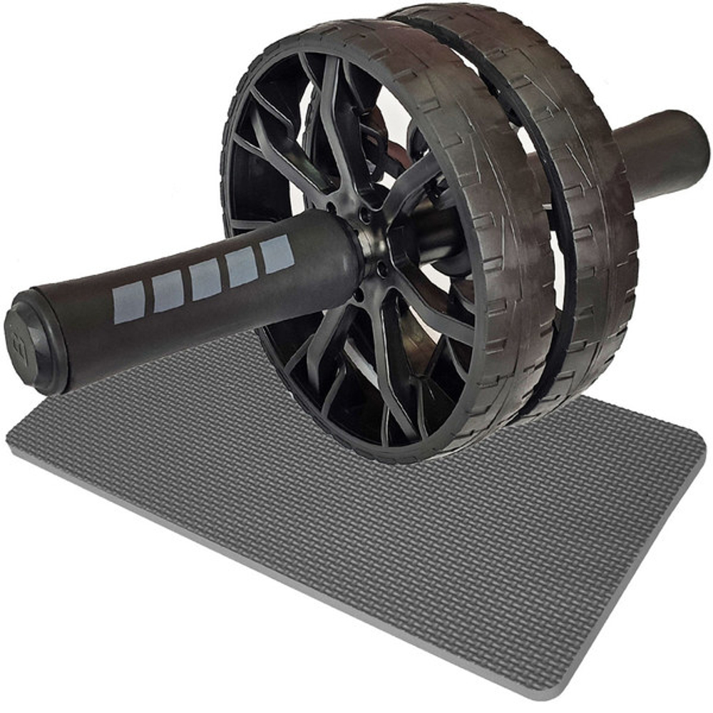 Ролик гимнастический 2-х рядный с TPR ручками