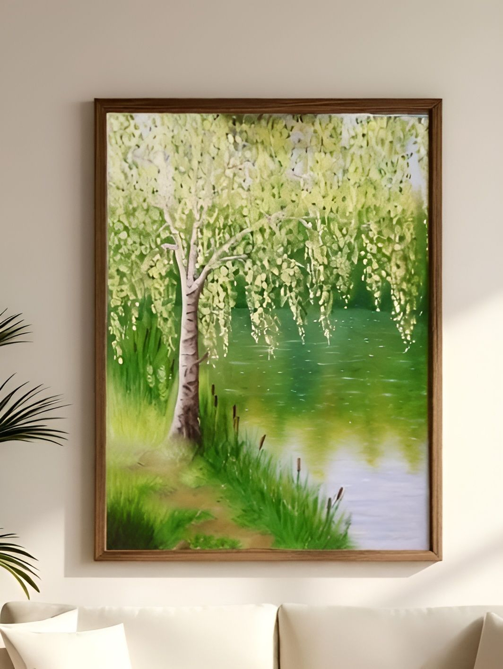 Картина на Холсте.Зимняя аллея.Масло,авторская работа,написана от руки.Не принт.Не печать.В единственном экземпляре.Художник Семененко Анна.