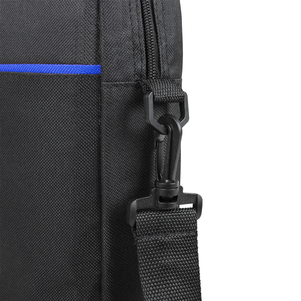 Сумка портфель BRAUBERG PRACTICAL с отделением для ноутбука 15 6" Blue line черная 29х40х7 см