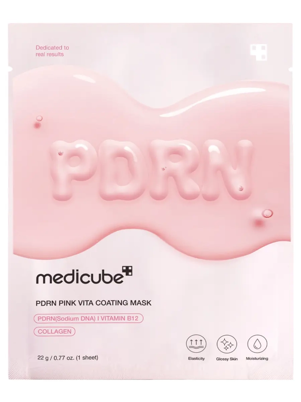 Medicube Увлажняющая тканевая маска с ПДРН для сияния кожи PDRN Pink Vita Coating Mask 22 гр