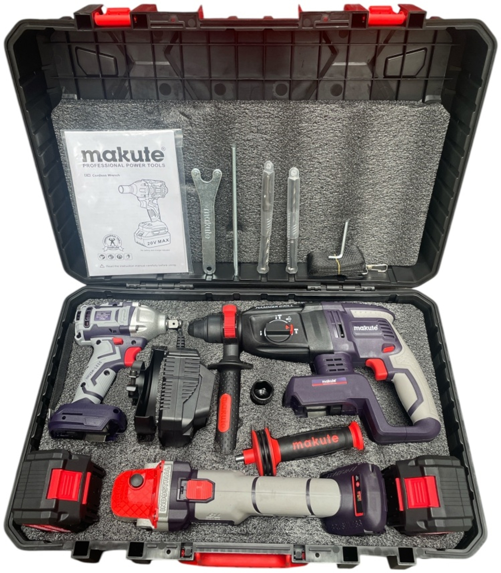 Набор аккумуляторных электроинструментов Makute P3-DC02-2B