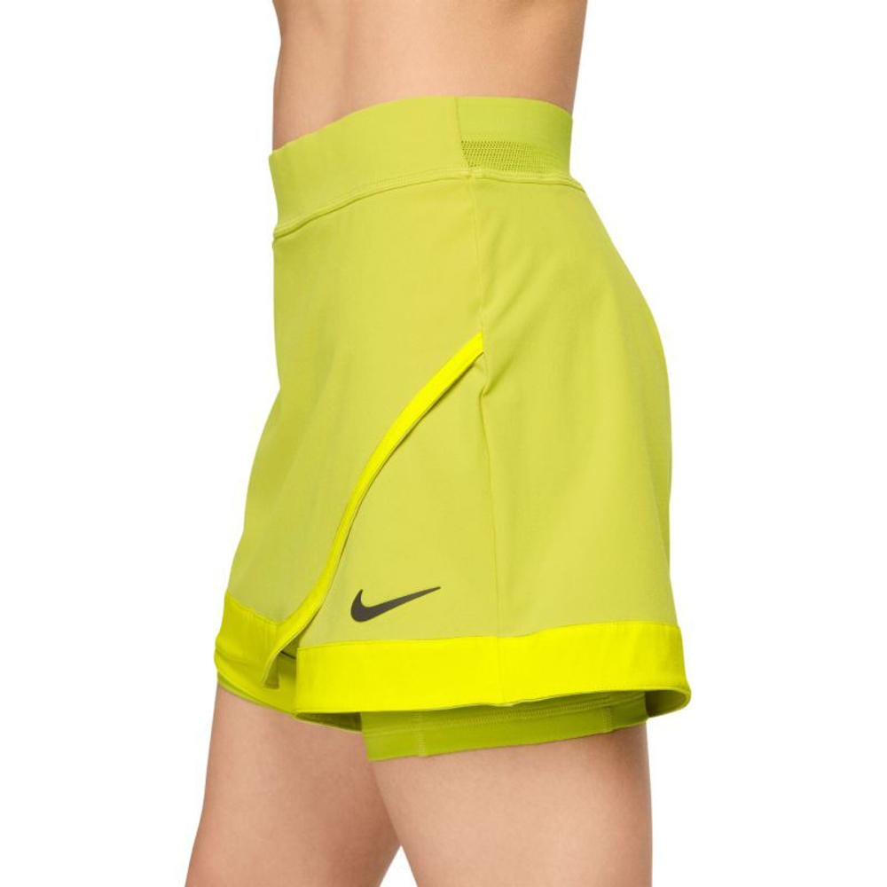 Женские теннисные шорты Nike Court Dri-Fit Slam - high voltage/high voltage/medium ash - Yellow