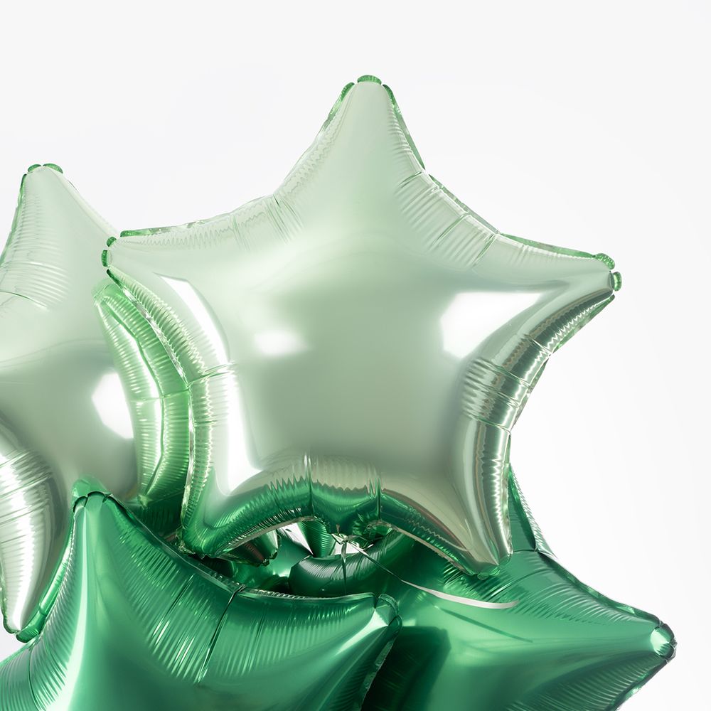 Шар (19''/48 см) Звезда, Шалфей, Бохо, 1 шт.