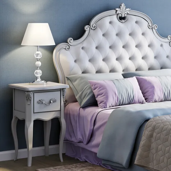 Кровать с мягким изголовьем 140*200