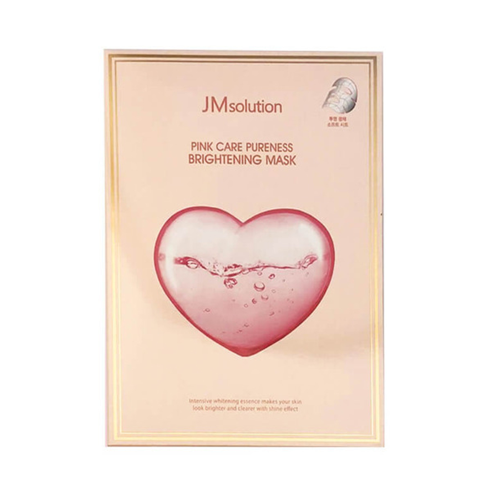 JMsolution Тканевая маска Pink Care Pureness Brightening Mask Выравнивающая тон
