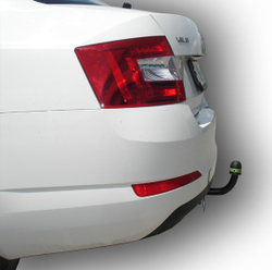Фаркоп Лидер-Плюс для SKODA OCTAVIA 3 (5E3) (хетчбек) 2013- с электрикой (Smart) и сертифкатом в комплекте арт.(S108-A)