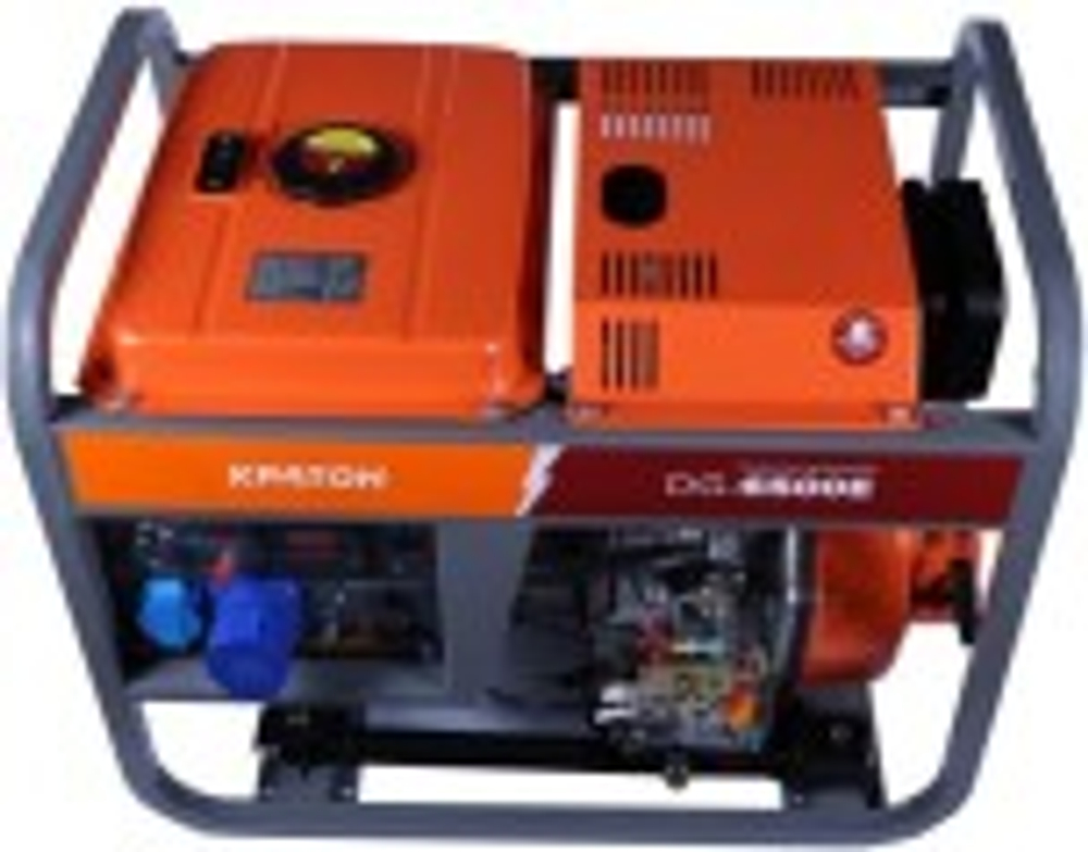 Электростанция дизельная с воздушным охлаждением КРАТОН DG-6500E открытая 3 08 02 027