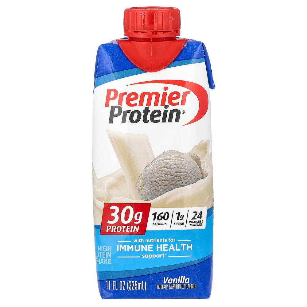 Premier Protein, высокопротеиновый коктейль, ванильный вкус, 4 шт. по 325 мл (11 жидк. унций)