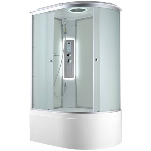 Душевая кабина AvaCan (АваКан) C5012L LED с высоким поддоном, с ГМ, с электрикой и LED освещением, 120х80х215