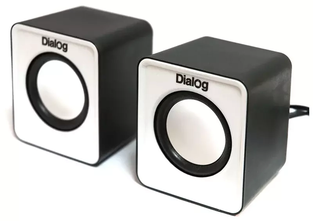 Колонки  Dialog AC-02UP black/white, 6Вт